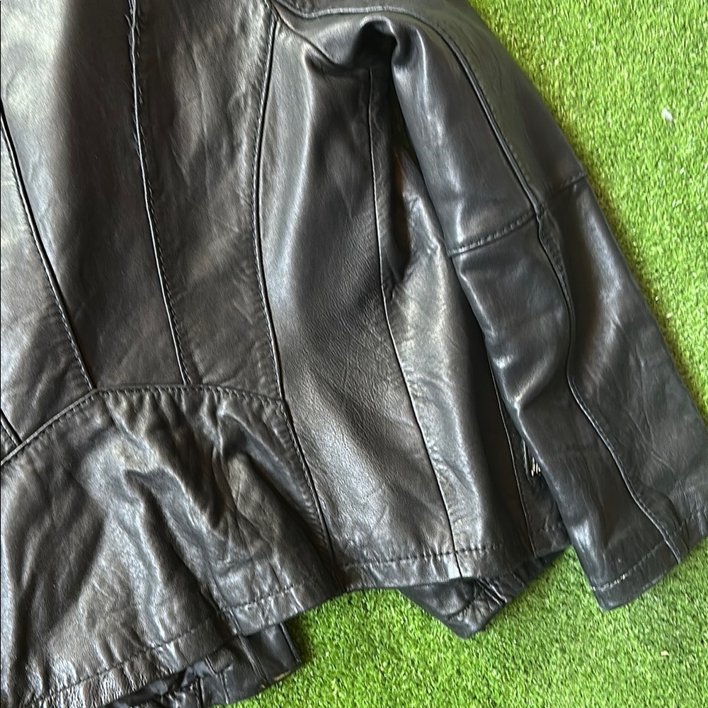 Michael Kors Women's Black Leather Jacket - Picture 6 of 6